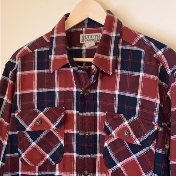 Duluth Trading Co -Heavy Plaid Flannel - Picture 2 of 3